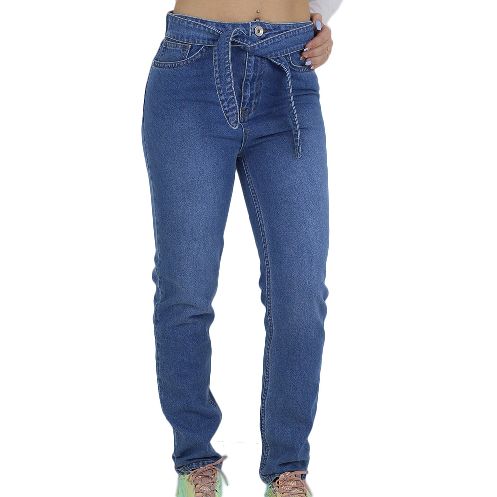 Jeans Pants Brand Factory Ladies Jeans Women's Belted Denim