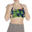 Image for Women's Tropical Print Crop Top,Multi