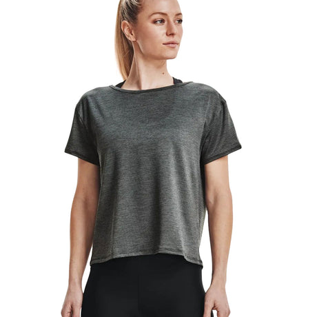 Image for Women's Mesh Open Back Sport Top,Black