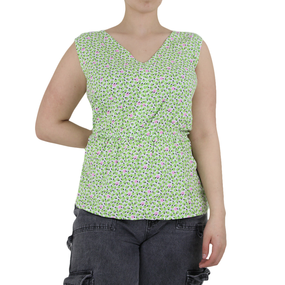 Image for Women's Apple Print Top,Green