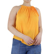 Image for Women's Ribbed Crop Top,Orange