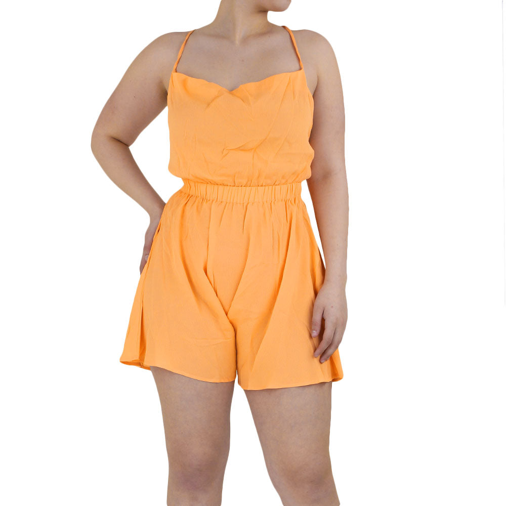 Image for Women's Plain Jumpsuit,Orange