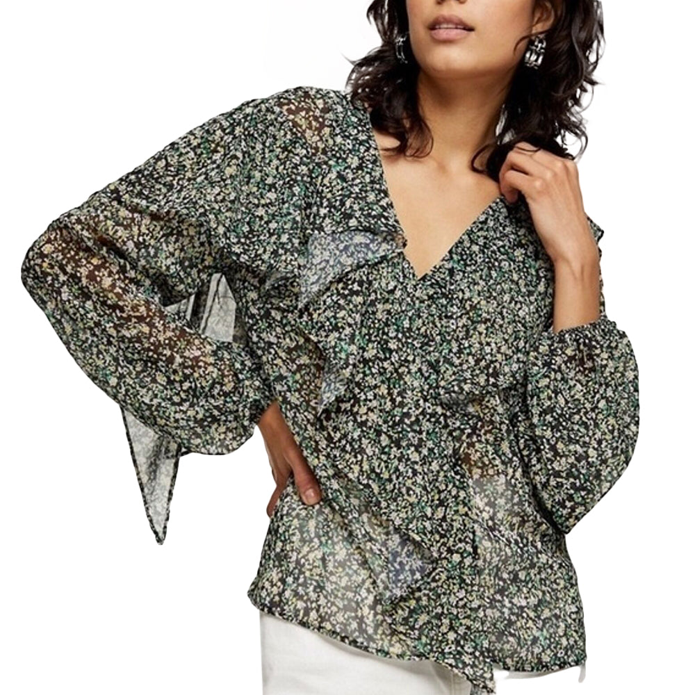 Image for Women's Floral Chiffon Top,Multi