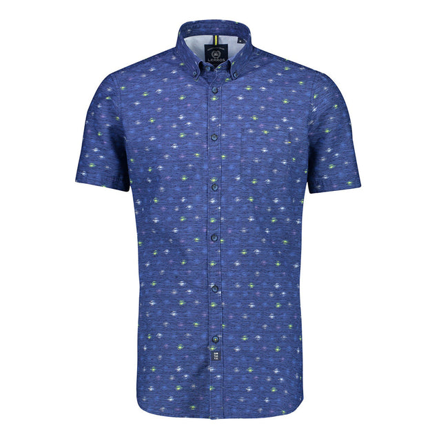 Image for Men's Printed Dress Shirt,Navy