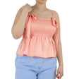 Image for Women's Ruffle Top,Coral