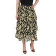 Image for Women's Ruffle Midi Skirt,Yellow/Black