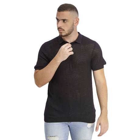 Image for Men's Sage Stitch Short Sleeve Polo Shirt, Black