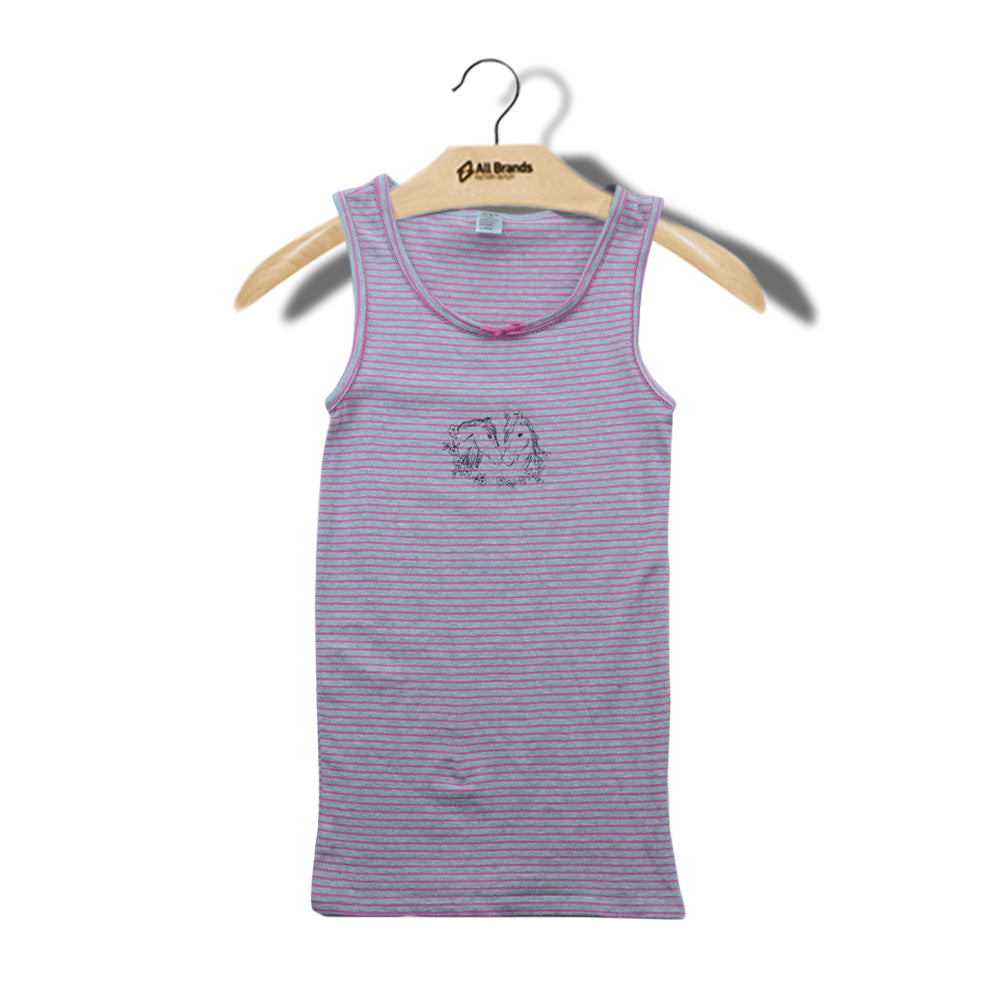 Image for Kid's Girl Sleeveless Top,Grey/Pink