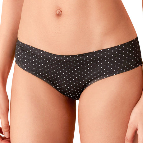 Image for Women's Polka Dot Bikini Bottom,Black/White