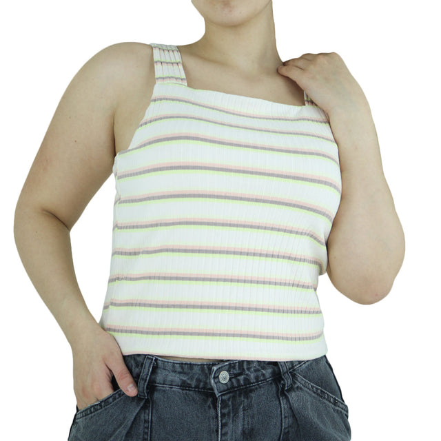 Image for Women's Striped Crop Top,Multi