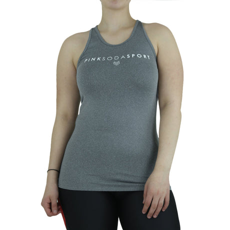 Image for Women's Brand Logo Printed Sport Top,Grey