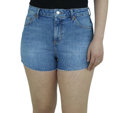 Image for Women's Ripped Denim Short,Blue