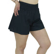 Image for Women's Elastic Waistband Casual Short,Black