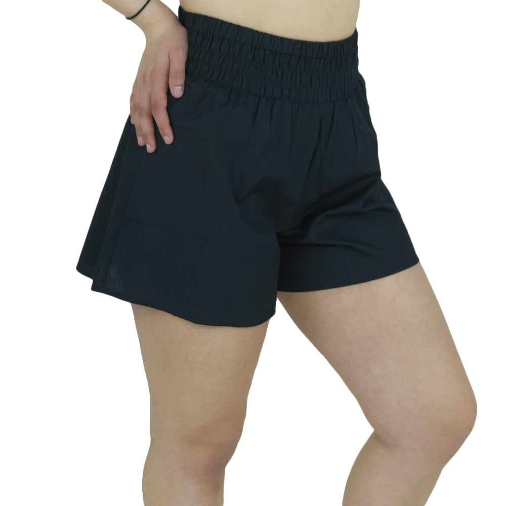 Image for Women's Elastic Waistband Casual Short,Black