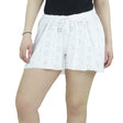 Image for Women's Embroidered Floral Short,White