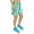 Image for Women's Printed Sport Short,Aqua/Brown