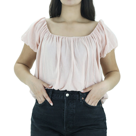 Image for Women's Plain Solid Top,Light Pink