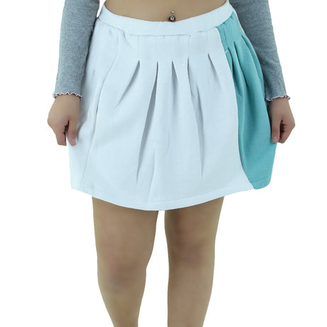 Image for Women's Spliced Pleated Skirt,White