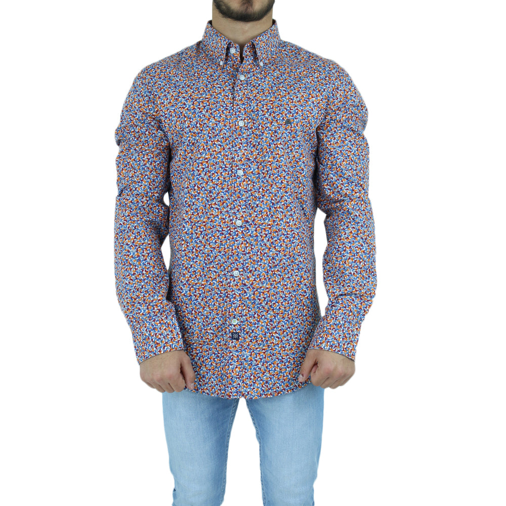 Image for Men's All Over Printed Dress Shirt,Multi