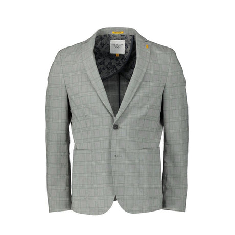 Image for Men's Checkered Suit Jacket,Grey