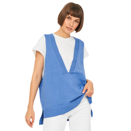 Image for Women's Oversized Sleeveless Sweater,Blue