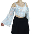 Image for Women's Marble Crop Top,Multi