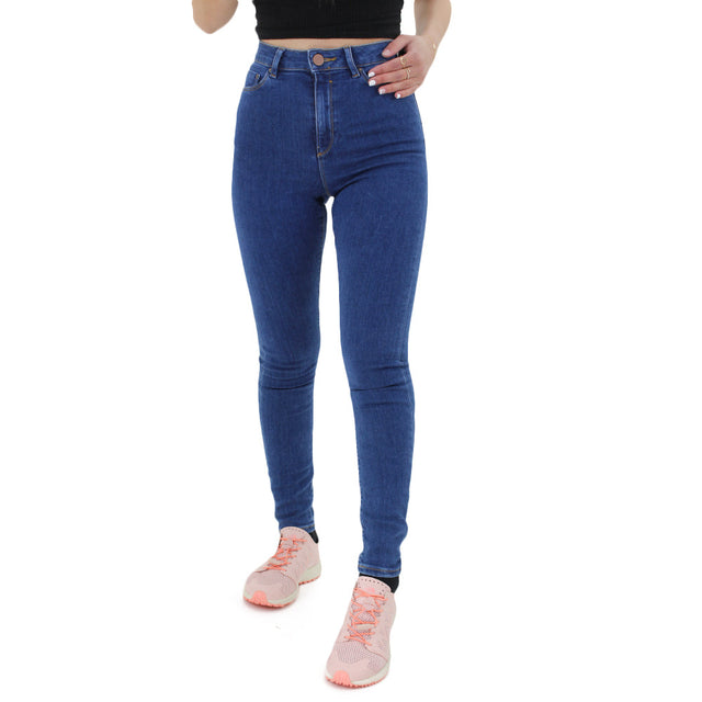 Image for Women's Plain Stretchy Jeans,Blue