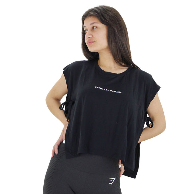 Image for Women's Open Side Sport T-Shirt,Black