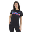 Image for Women's Graphic Print Running Top,Black
