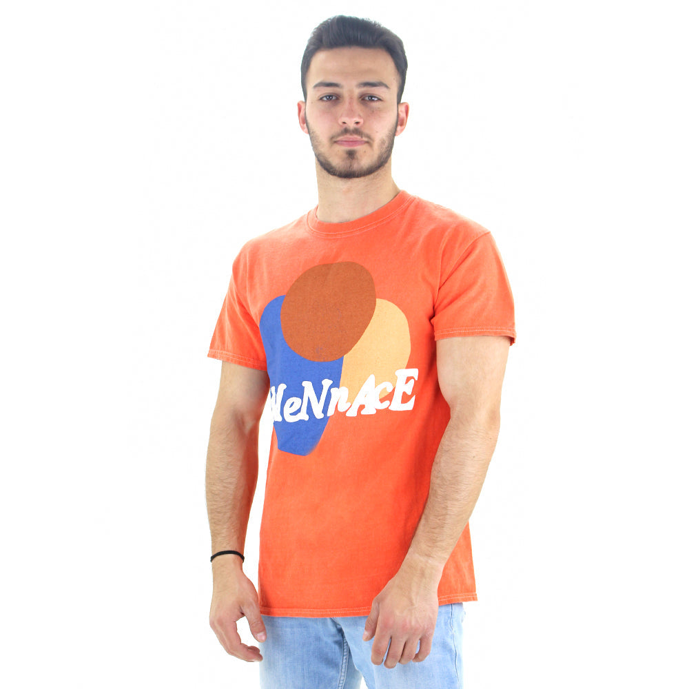 Image for Men's Graphic Print T-Shirt,Orange
