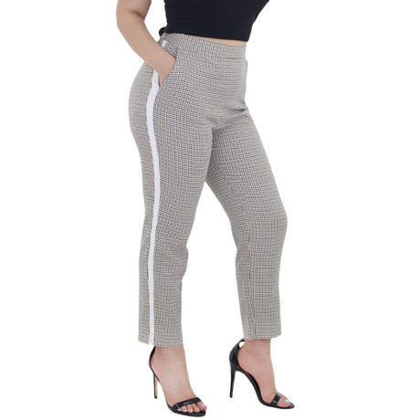 Image for Women's Checked Classic Pant,Beige