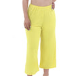 Image for Women's Wide Leg Crop Sleepwear Pant,Yellow