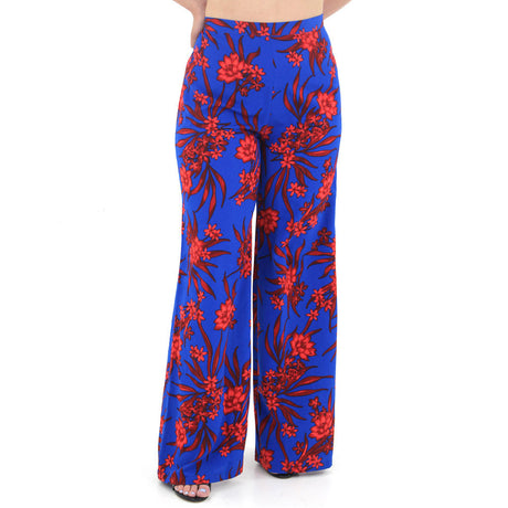 Image for Women's Floral Wide Leg Pant,Indigo