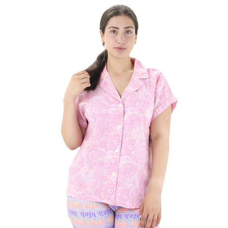 Image for Women's Printed Sleepwear Top,Pink