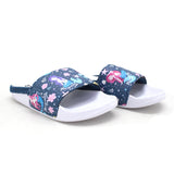 Image for Kid's Girl Graphic Print Beach Pool Slides,Petrol