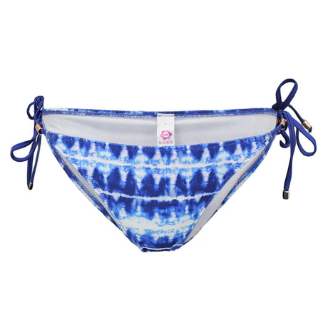 Image for Women's Printed Tie Side Bikini Bottom,Indigo