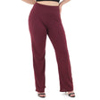 Image for Women's Ribbed Wide Leg Pant,Burgundy