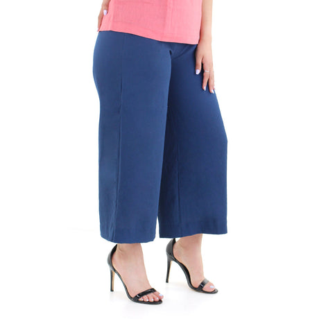 Image for Women's Wide Leg Crop Pant,Navy