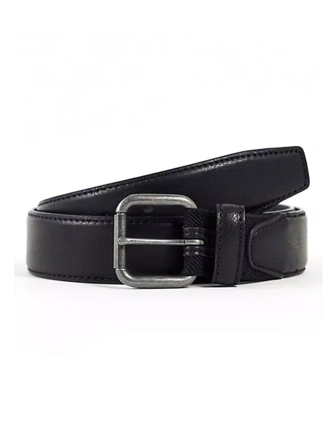 Image for Men'S Faux Leather Belt,Black