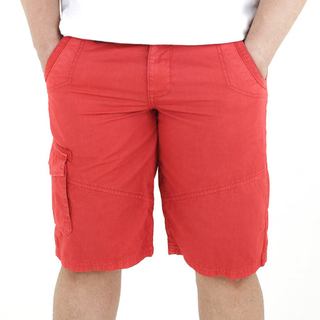 Image for Men's Belted Cargo Short,Red
