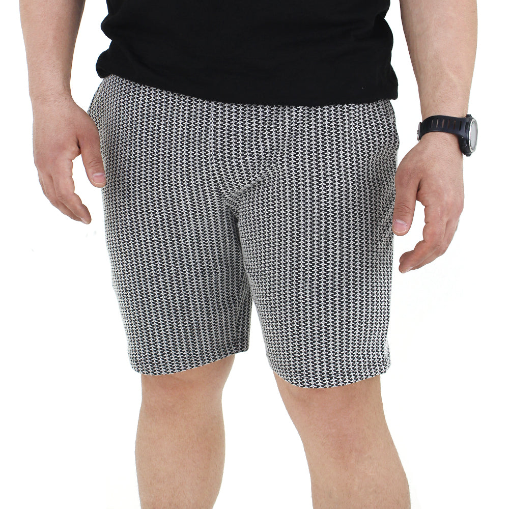 Image for Men's Knitted Short,Black/White