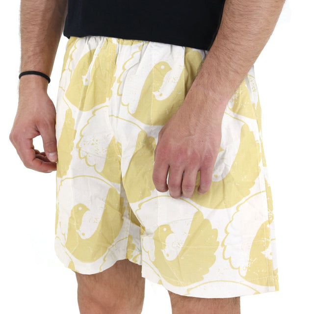 Image for Men's Printed Swim Trunks,Mustard