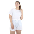 Image for Women's Plain Casual Open Back Jumpsuit,White