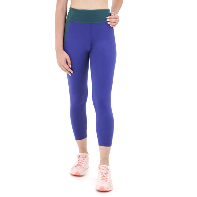 Image for Women's Colorblock Cropped Legging,Green/Navy