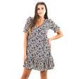 Image for Women's Printed Ruffle Dress,Multi