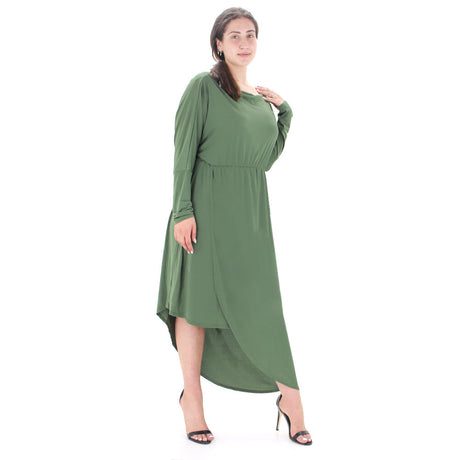 Image for Women's Long Sleeve Dress,Olive