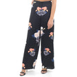 Image for Women's Floral Satin Pant,Black