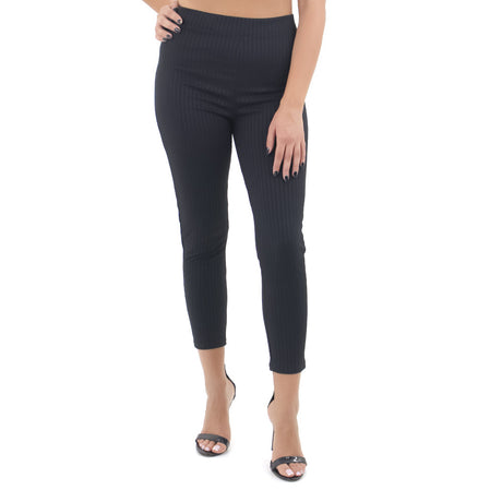 Image for Women's Skinny Ribbed Legging,Black