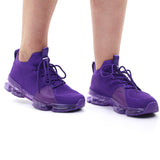 Image for Women's Stretch Mesh Lace Up Sneaker,Purple