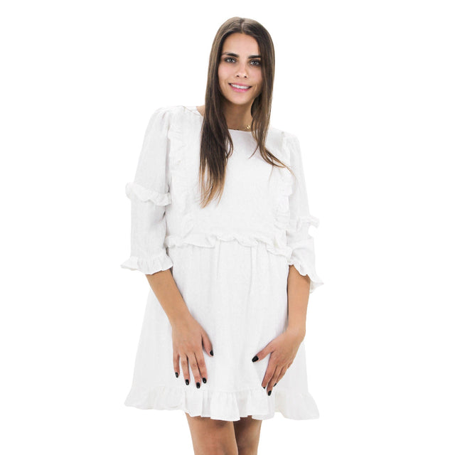 Image for Women's Flare Mini Dress,White